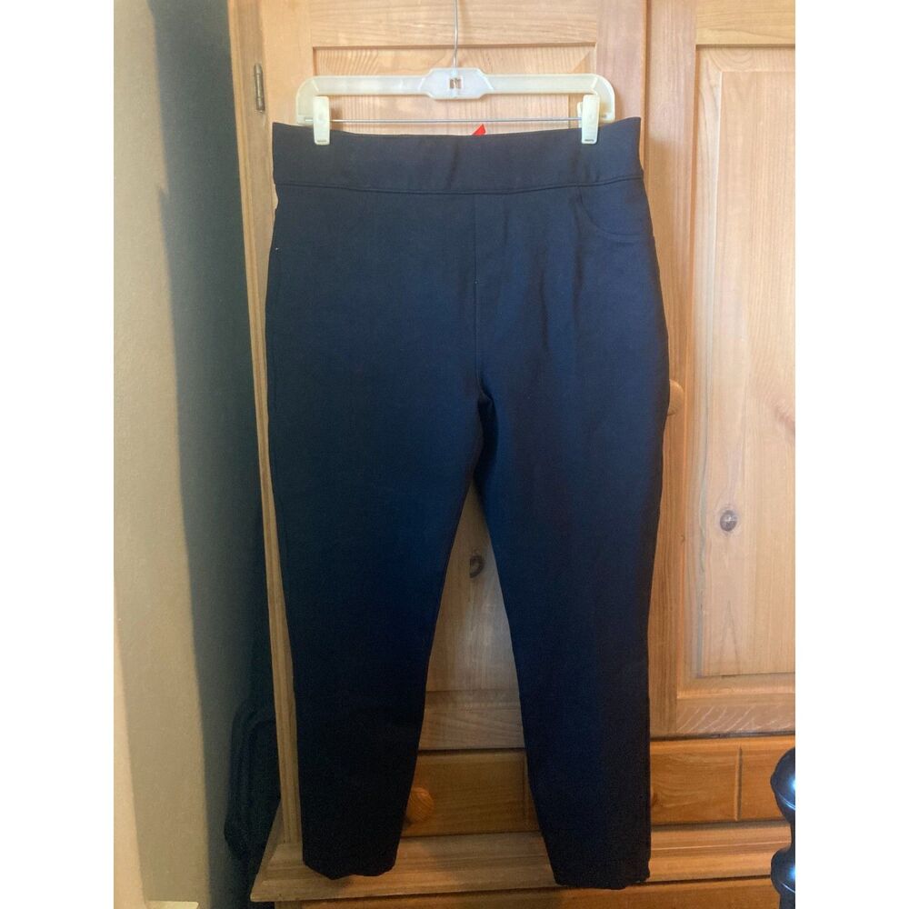 Spanx | Black Ankle Skinny Stretch Shapewear Pants | 1X